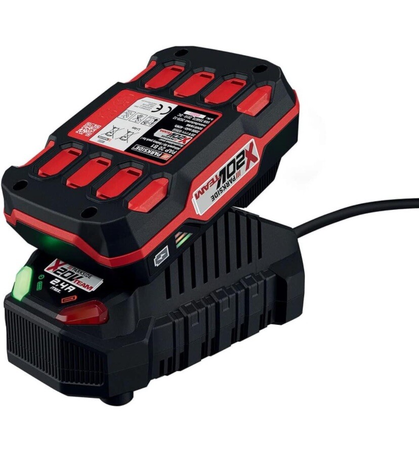 Parkside Batteria Più Caricabatterie Nuovi