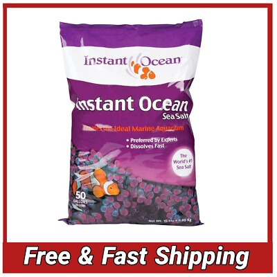 #ad Instant Ocean Sea Salt 50 Gallon Mix Marine Aquarium Reef Salt Fast Dissolving $29.79