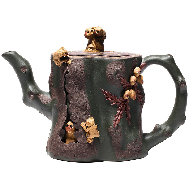 Full Handmade Tea Pot Marked Original Ore Real Yixing Zisha Clay