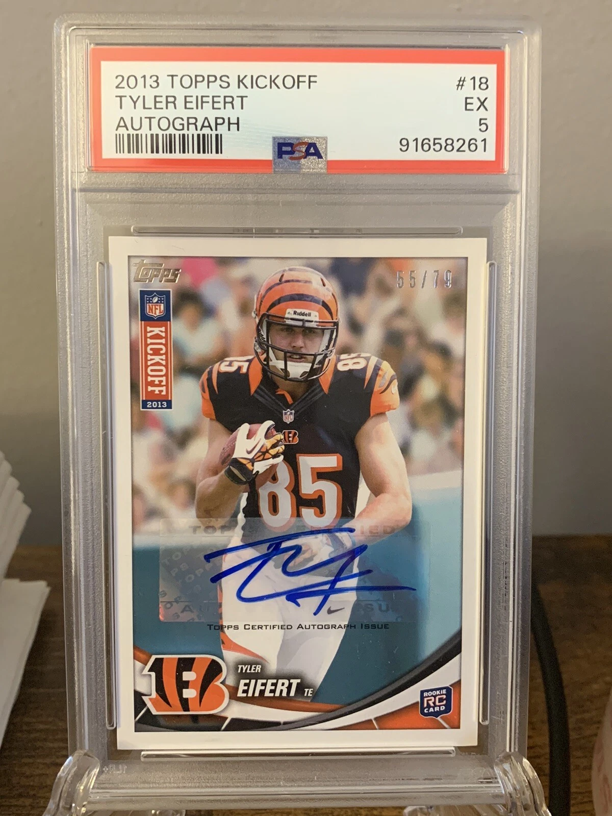 Tyler Eifert Topps Kickoff #18 Autograph