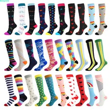 High Quality-Compression Socks Stockings Women Men Knee High 20-30 mmHG S/M-X/XL