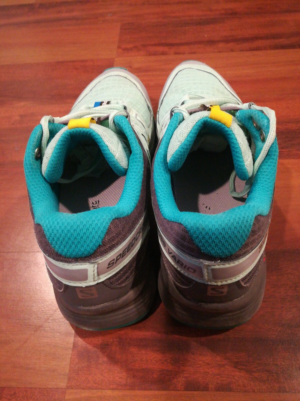 Scarpe da corsa Salomon Speedcross Vario da donna blu turchese taglia 6 5