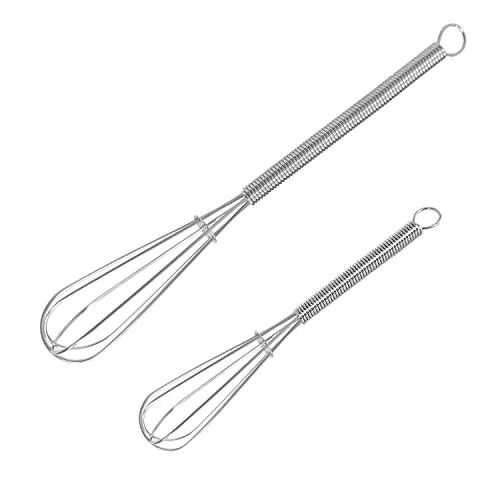 Mini Whisks Stainless Steel Small Whisk 2 Pieces 5in And 7in Tiny Whisk For  Whis