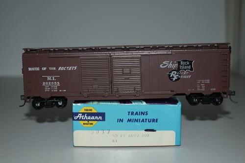 HO Scale Athearn 5037 Rock Island 50' Double Door Boxcar 262953 C9940 | Zustand: Used