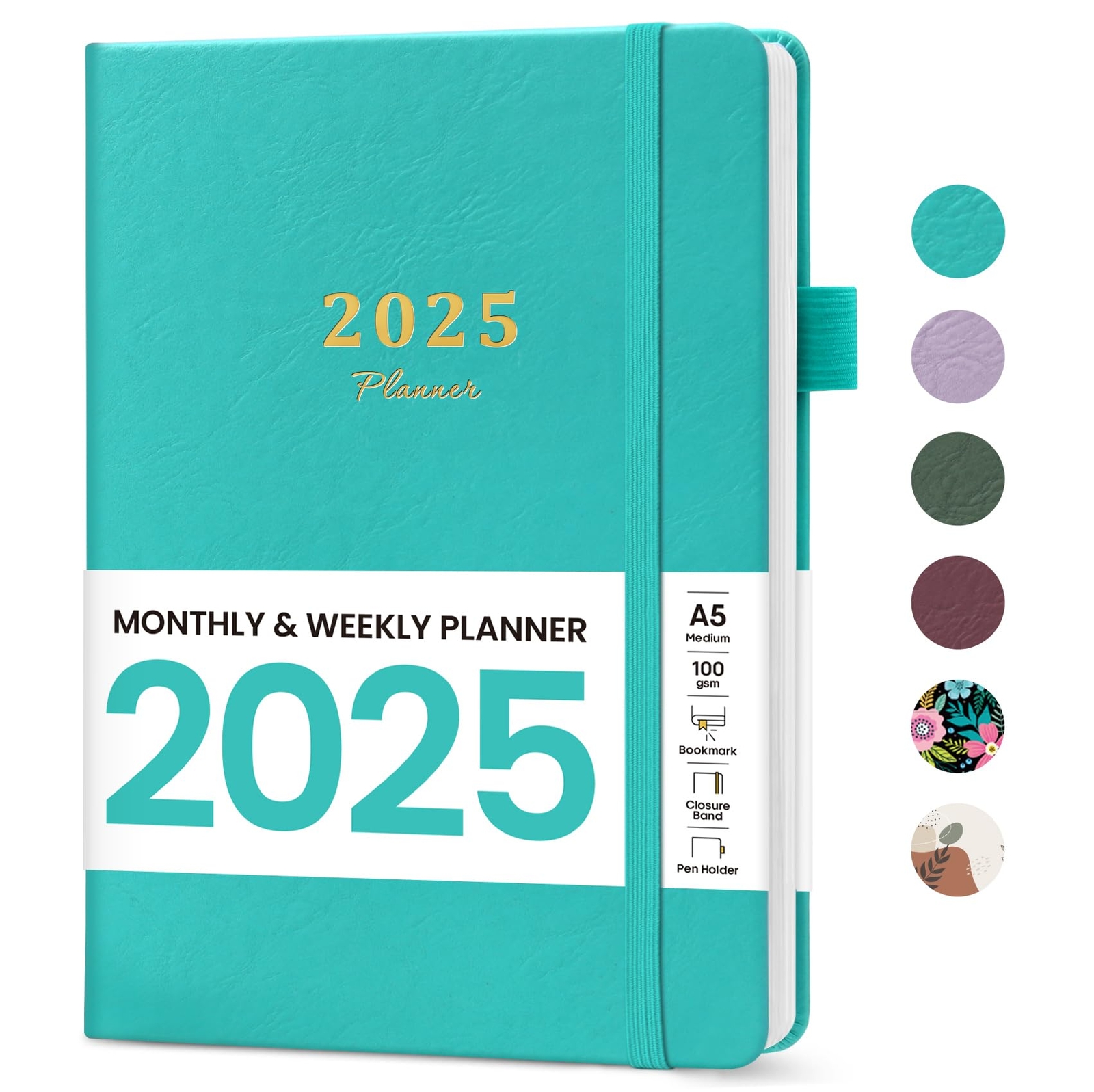 2025 Planner Weekly and Monthly Planner Runs from Jan 2025 to Dec 2025 Hardco...