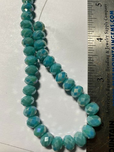 Chinarovski Faceted Glass Crystal Rondelle Space Beads 8mm x 6mm - 第 51/118 張圖片
