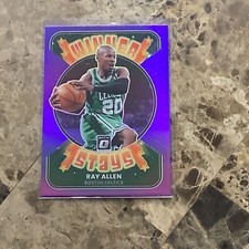 Ray Allen Winner Stays Insert Purple Prizm 2021-22 Panini Donruss Optic B-16