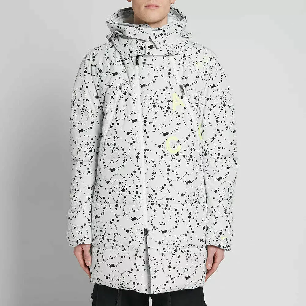 NikeLab ACG Down Filled Parka -CHOOSE SIZE - AQ3517-100 Grey Black Winter  Jacket