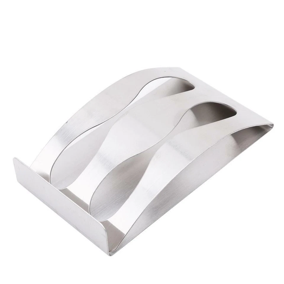 Toothbrush Wall Mount Holder Stainless Steel Suction Cups Bathroom Organizer - image 4 of 4