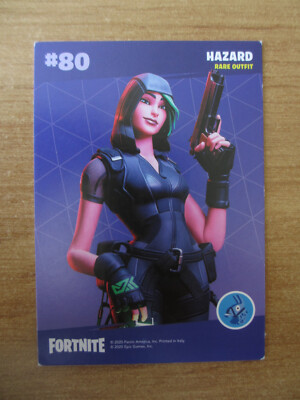 Panini FORTNITE 2020 Epic Games Card / #80 HAZARD