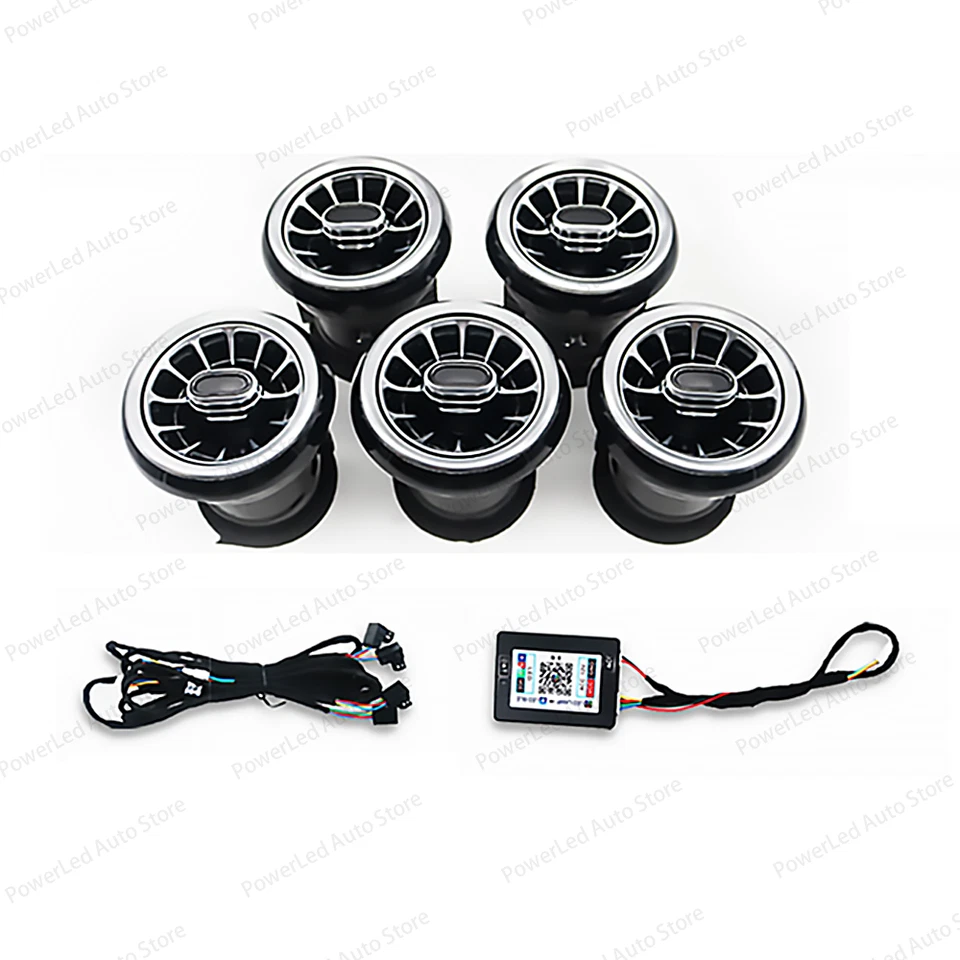 256 Colores LED Ventilaciones de Aire Para Audi TT 2007-2014 APP Control Coche Luz Ambiental Foto 2 de 4