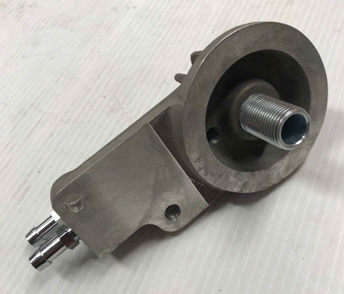 Vintage Style Oil Filter Mount For Harley Evolution Engines 1992 1999