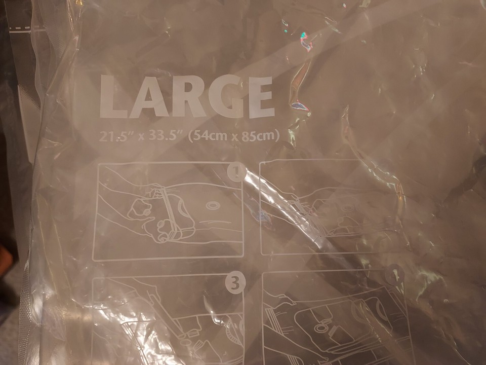 7Pc Original Space Bags (M, L, XL) Resealable Vacuum Storage Bags Home