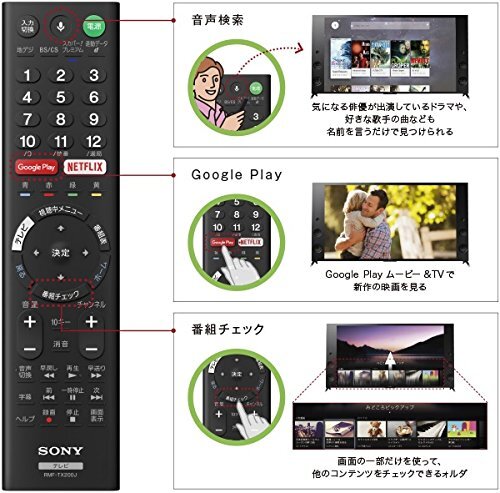 Sony LCD TV remote control RMF-TX200J | eBay