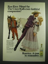 1968 Ronrico Rum Ad - Ron Rico. Wasn't he The Cisco Kid's ever-faithful