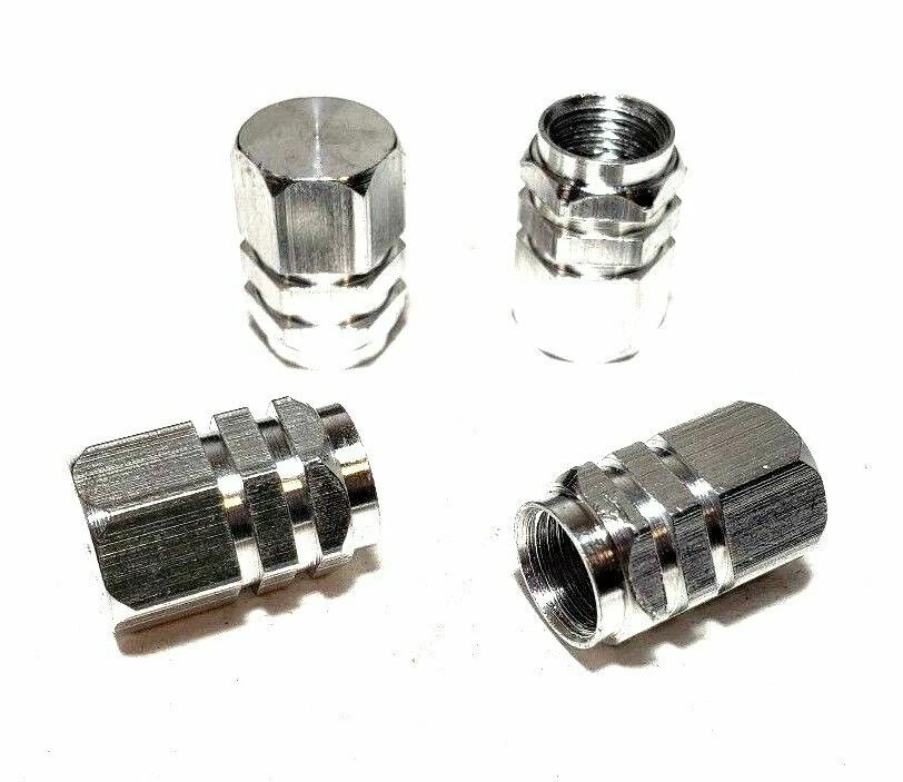 Серебряные алюминиевые колпаки на штоки клапанов шин для Ford EcoSport 2004-2018 - Изображение 2 из 4