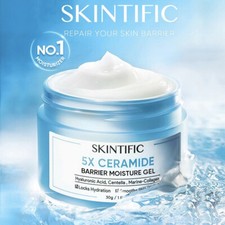 SKINTIFIC 5X Ceramide Moisturizer Skin Barrier Repair Collagen Antioxidants 30g
