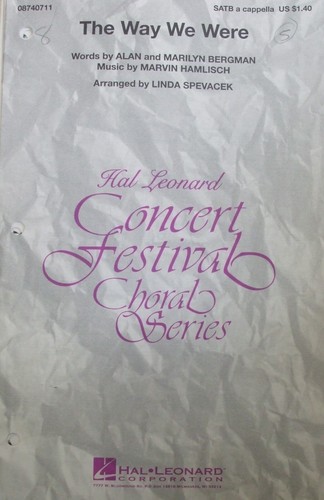 The Way We Were SATB arr Spevacek; single copy  FS