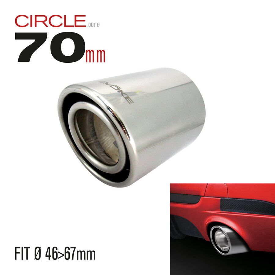 Evoke Terminale Tondo per Scarichi ?46>67 mm