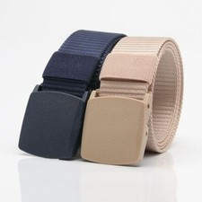 75-120cm Plastic Buckle Casual Nylon Belt Hypoallergenic Student Accessory Wear