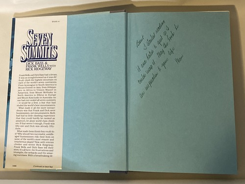 Seven Summits by Frank Wells, Dick Bass and Rick Ridgeway (1986, 1st Edition Ha) - Picture 2 of 4