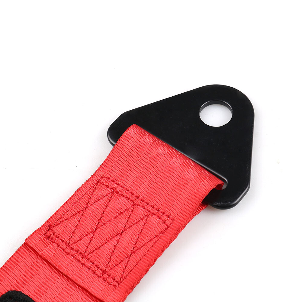 RED High Strength Tow Strap Racing Sports Bumper Towing Rope Front Rear