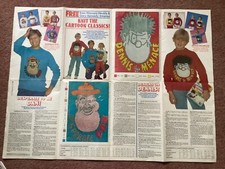 VINTAGE INTARSIA KNITTING PATTERNS Noddy, Dennis Menace, Desperate Dan G Kennedy