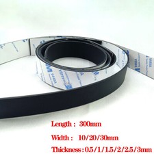 DIY Silicone Rubber Strip Self Adhesive Seal Gasket Anti-slip Cushion Long 300mm