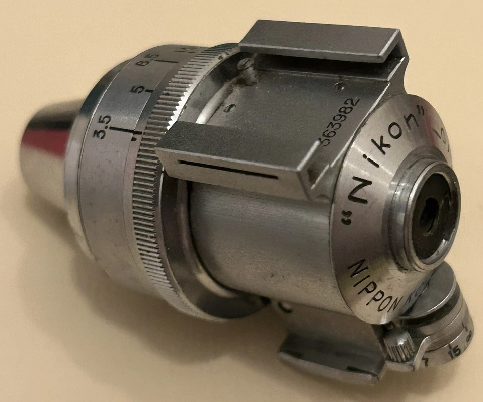 Nikon MIOJ Chrome Torpedo 3.5-13.5cm Viewfinder 85% Condition - Image 2 of 4