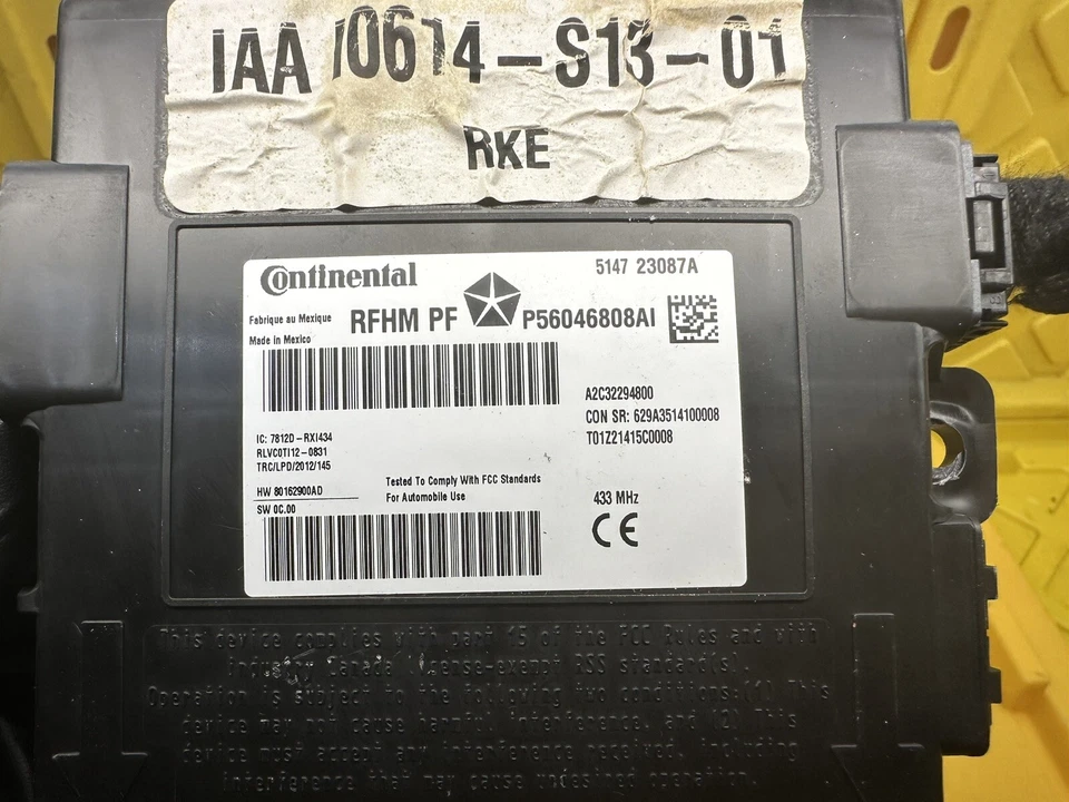 Dodge Dart 2013-2016 módulo receptor sin llave P56046808AI Foto 2 de 4