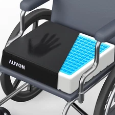 Cooling Gel Wheelchair Seat Cushion for Sciatica, Back, Pressure Sore and Ulcer