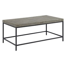 Coffee Table 41 x 23 In Wood Top Metal Base 18 Inch High Home Décor Living Room