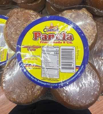 Panela, BROWN SUGAR CANE PANELA Pack  Of  2- (8 unit ) of 24 Oz Each Pack