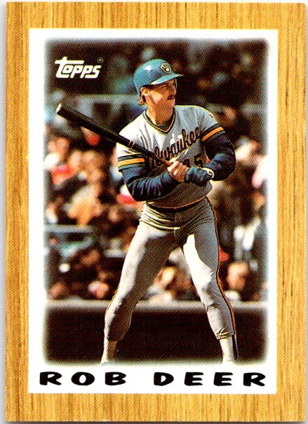1987 Topps Major League Leaders Minis #59 Rob Deer