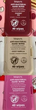 Biopure Anti-Bacterial Hand Wipes with Plant Based Fibers, Assorted Scents