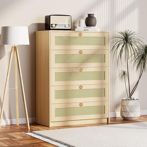 16Er-Pack KommodenknöPfe Aus Boho-Rattan, Runde SchrankknöPfe, HolzmöBel- u7573 - Bild 6 von 8