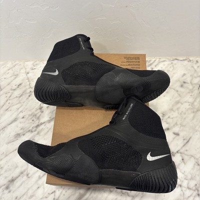 Nike Tawa Flyknit Wrestling Shoes Black Silver CI2952-001  display picture 3