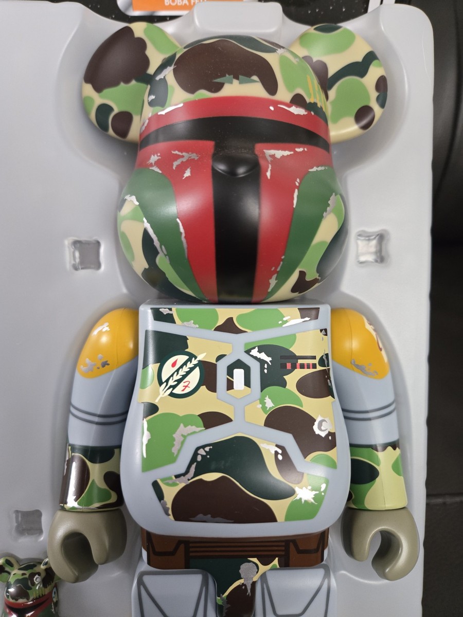 キャラクターグッズ MEDICOM TOY - ABC CAMO BOBA FETT BE@RBRICK 100% &amp; 400% BE@RBRICK × STAR WARS BOBA FETT 100% & 400% BAPE ABC CAMO