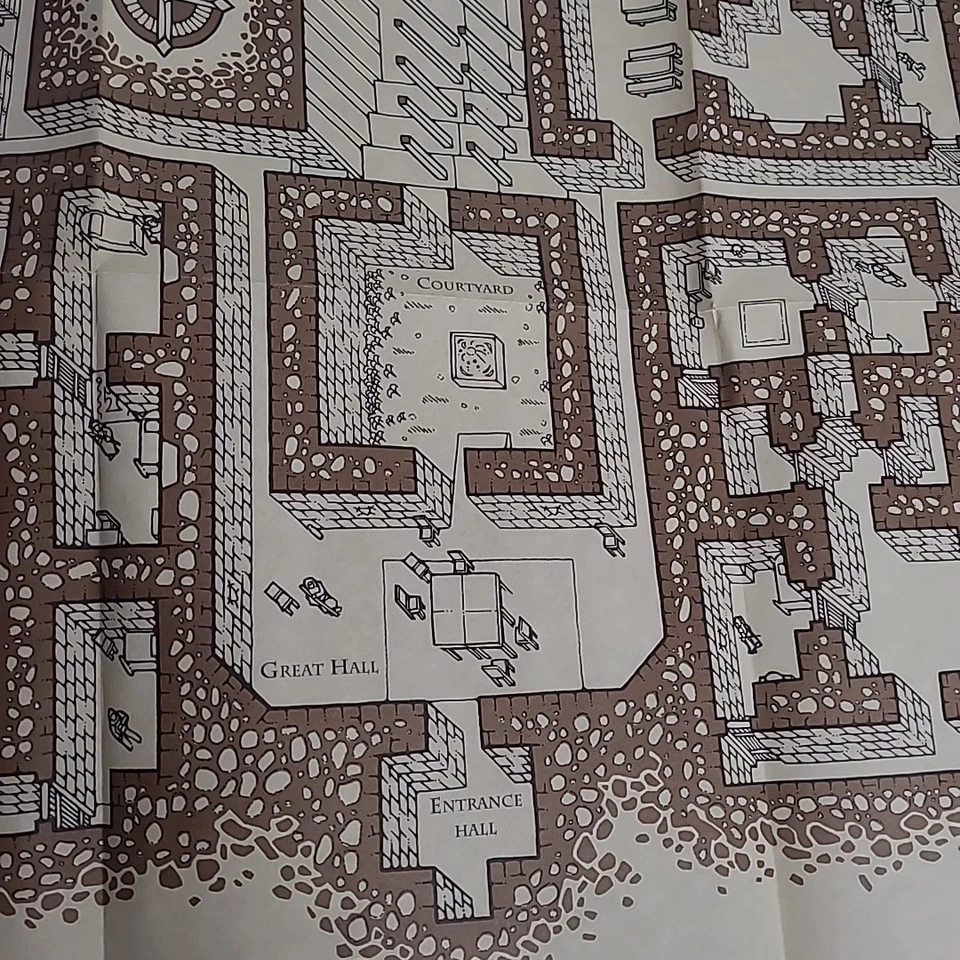 Ultima Underworld II: The Labyrinth Of Worlds PC Castle Of Lord 仅限英国地图 — 第 4/4 张图片