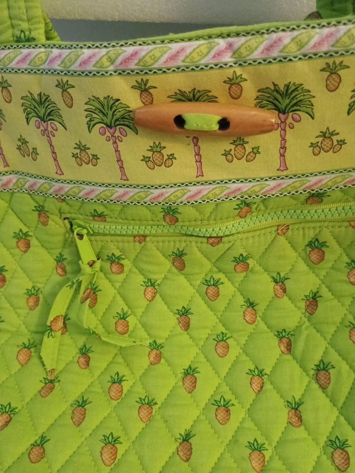 Bolso de Mano Acolchado Grande Maggie B Estampado de Piña Bolso de Hombro Bolso Cartera... Foto 2 de 4