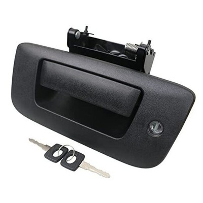 APPERFiT Locking Tailgate Handle Latch w/Bezel & Lock Cylinder 22755305 Black