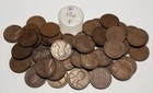 Roll of 1912-P Lincoln Wheat Cents...50 Coins.....Very Good  to Fine