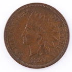 1874 Indian Head Cent XF IHC 1c