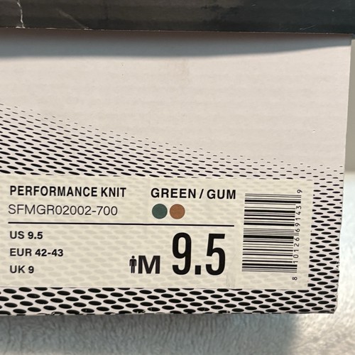 Scarpe da golf STROLL Performance Knit da uomo taglia 9,5 M nuove scatola prezzo al pubblico $ 120 verde oliva - Foto 14 di 16