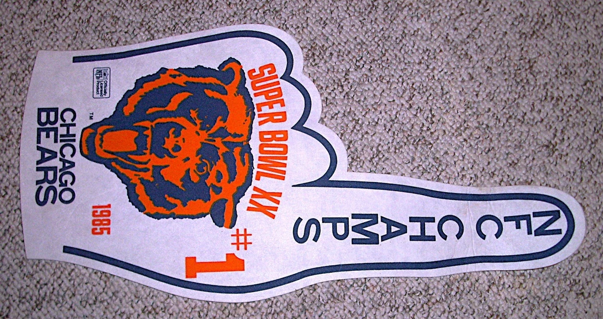 Chicago Bears Football 1985 Vintage Sports Pennants and Flags for