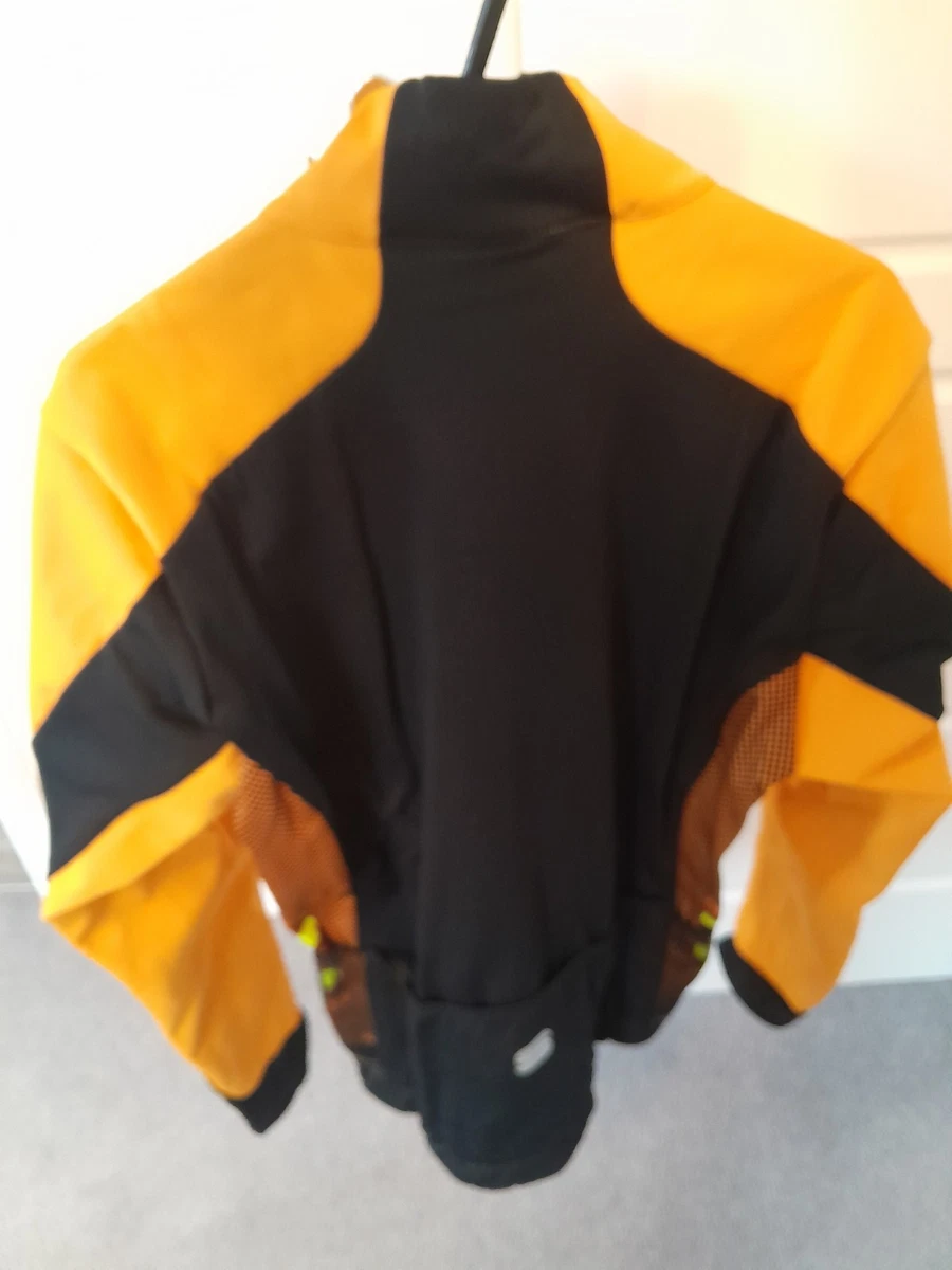 Sportful Mens Cycling Neo Softshell Wind Water Resist Jacket Road Bike Large Ora