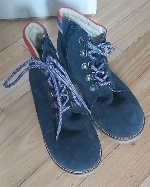 Women Mini Boden Boots Navy 36