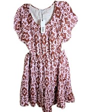 NWT BB Dakota by Steve Madden Women’s Medium Pink Print Shift Dress