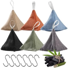 Activated Charcoal Odor Absorber，Naturally Bamboo Charcoal Air Purifying Bags...
