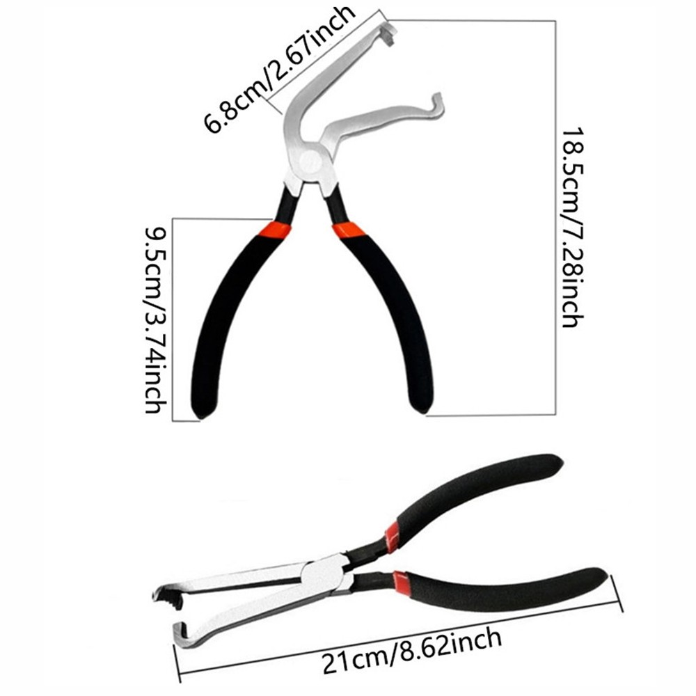 2PCS Electrical Disconnect Pliers Fuel Line Petrol Clip Pipe Pliers Repair Tools